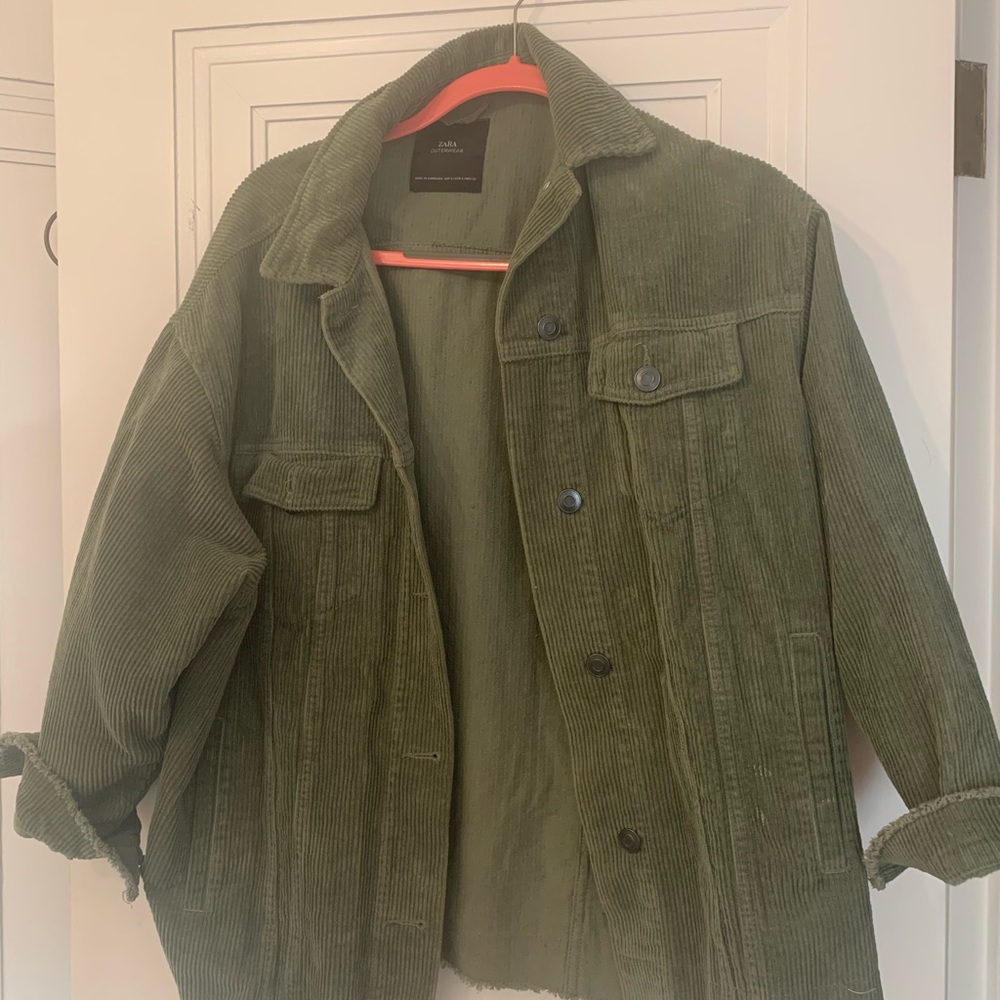 Zara Oversized Courduroy Jacket